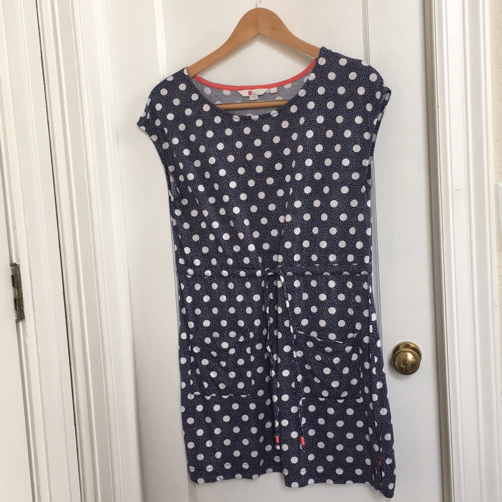 Boden Blue and White Polka Dot Dress - Sz. S ☀️